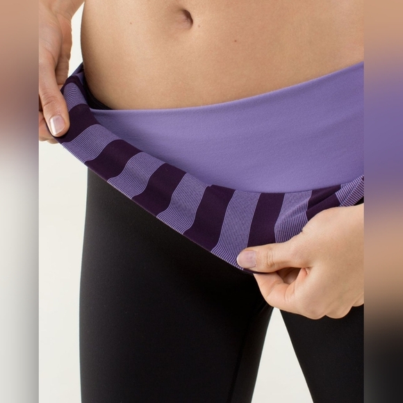 Lululemon Astro Pant Full-On Luon, Color Beautiful Baroque Deep Zinfandel Sz 10 - Picture 3 of 15